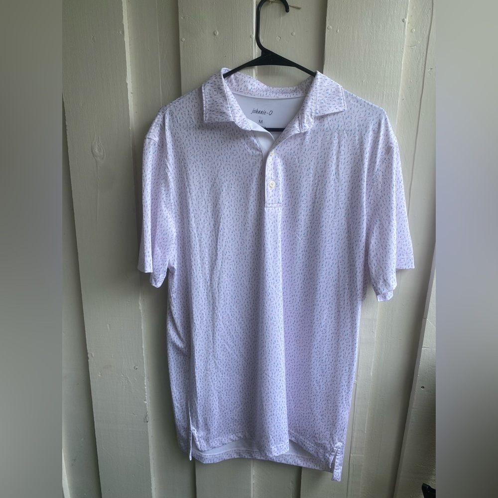johnnie-O Light Gray Polo Shirt